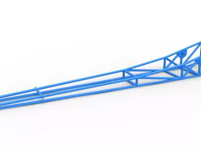 Frame of Front engine dragster Scale 1 to 25 3D print model
