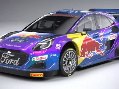 Puma M-Sport WRC Hybrid Rally1 2022 3D model