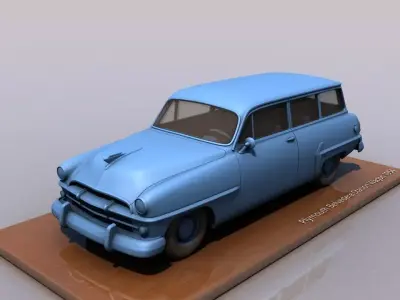 Plymouth Belvedere Station Wagon 1954 3D print model