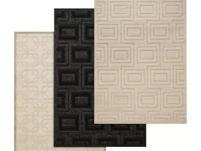 Rug Set 2119 3D model