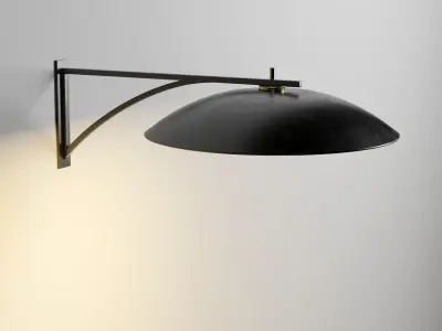 Saya Rakumba Wall Lamp Low-poly 3D model