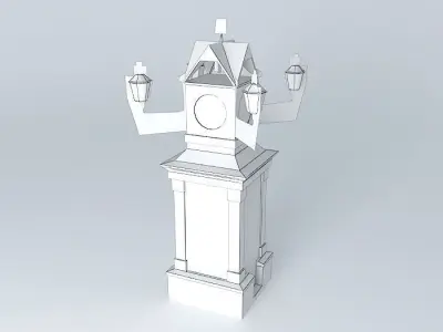 The clock tower Free 3D model