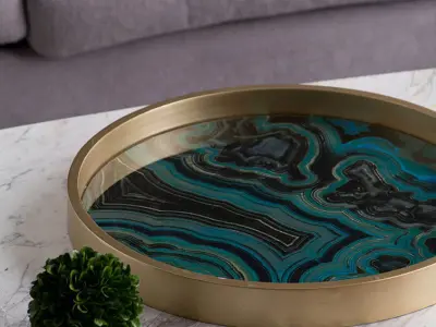 Tray Glass Decorative Tray Free 3D model