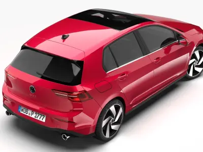 Volkswagen Golf GTI 2021 3D model
