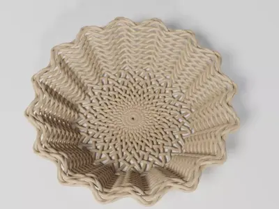 WICKER BASKET14 3D model