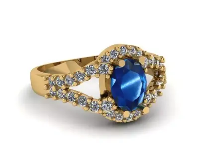 Fashion Ring Free 3D print model