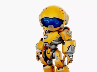 ROBO ZERO-X  Rigged for Unreal Engine - Unity - MIXAMO 3D model