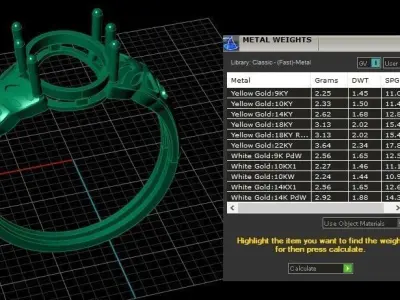 LUXURY ENGAGEMENT RING 3D PRINTABLE MODEL 3D print model