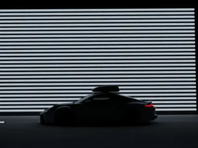 Porsche 911 GT3 Special edition Low-poly 3D model