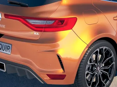 Renault Megane RS 2018 3D model