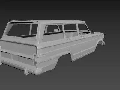 Jeep Grand Wagoneer 1991 Body For Print 3D print model
