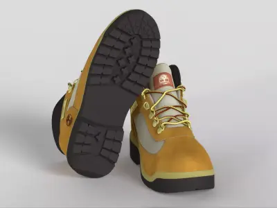 Timberland Waterproof Field Wheat Nubuck A18RI231 Low-poly 3D model
