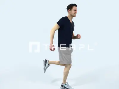 Virtue 02J Running Jogging Football Sports Man Low-poly 3D model