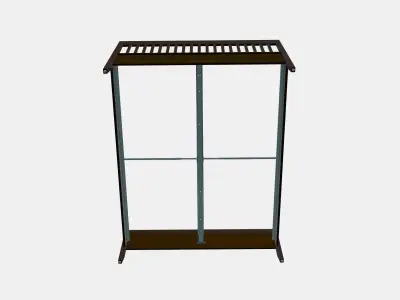 IDANAS Bed frame 4 Low-poly 3D model