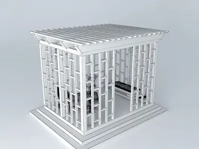 Pergola garden pavilion Free 3D model