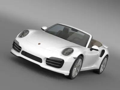 Porsche 911 Turbo Cabrio 2014 3D model