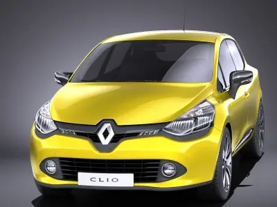 Renault Clio 2015 VRAY 3D model