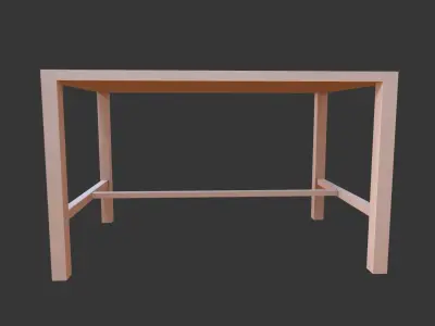 Table Low-poly 3D model get