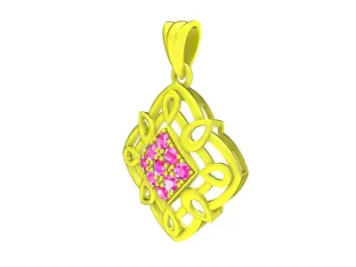 6246 luxury chinese diamond women pendant 3D print model