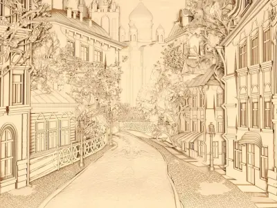 Panel 6 - City View - CNC 3D model