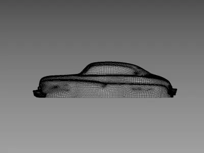 The silhouette of the car 1949 Mercury Eight Coupe 3D print model