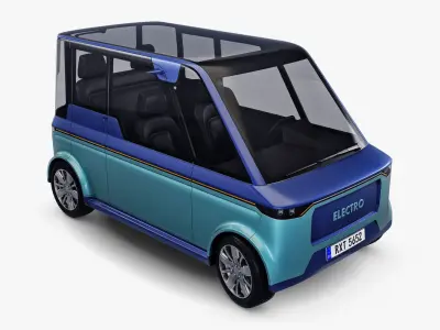 Generic Compact City Car v 2 3D model