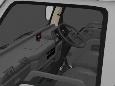 Isuzu NKR 55 Microbus Adiputro 3D model
