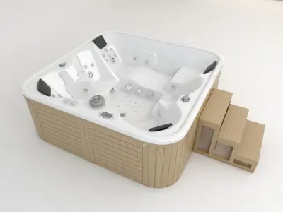 Whirlpool Jacuzzi Hot Tub 1 3D model