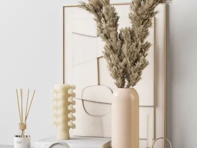 Decorative set 3D model 10