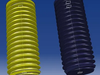 Metric screw threads ISO 724 3D print model