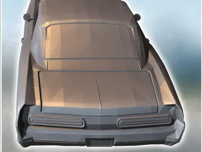 Luxury car Pontiac 22 Plus 10 - Modern WW2 WW1 World War Diaroma 3D print model