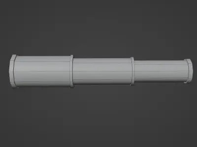 Telescope Free low-poly 3D model