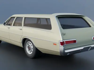 Dodge Polara Station Wagon 1969  3D print model