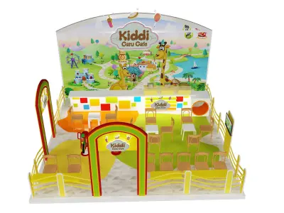 Booth Exhibition Stand a395e 3D model
