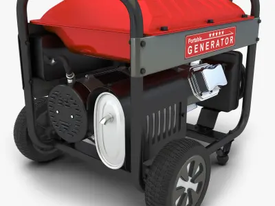 Portable Generator v 1 3D model
