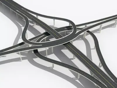Highway Viaduct 3D model