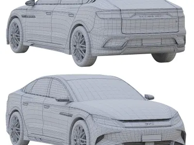 BYD Han EV 2023 3D model