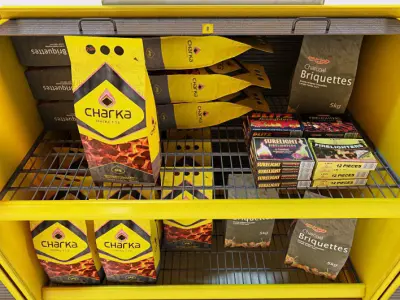 Charcoal Firelighters and Storage 3D model