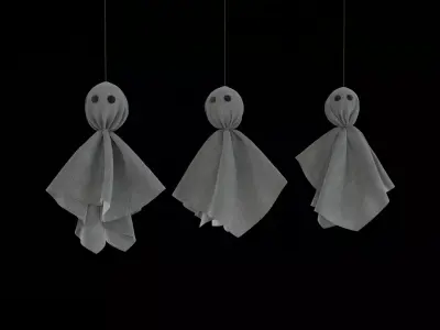 Halloween Ghost Decoration 3D model