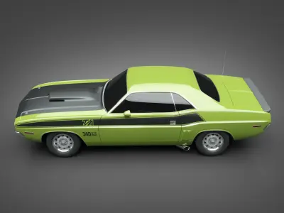 1971 Dodge Challenger TA 3D model