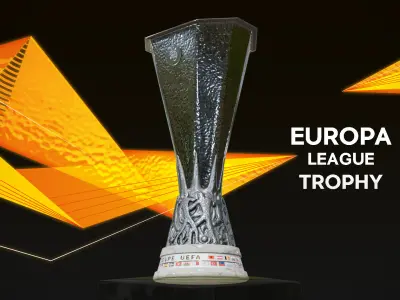 UEFA Europa League Trophy Low-poly 3D model