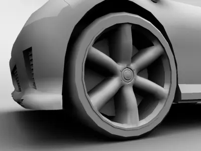 A Hybrid Concept Google Car AAA Low-poly 3D model