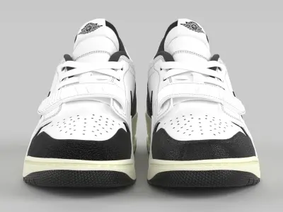 Air Jordan Legacy 312 Low White Sail Black Low-poly 3D model