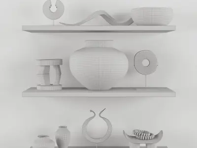 Decor set indoor 1 3D model