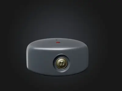 Button Low-poly 3D model