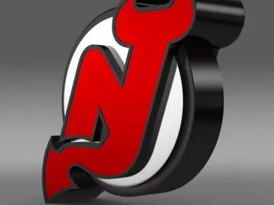 New Jersey Devils Logo 3D model