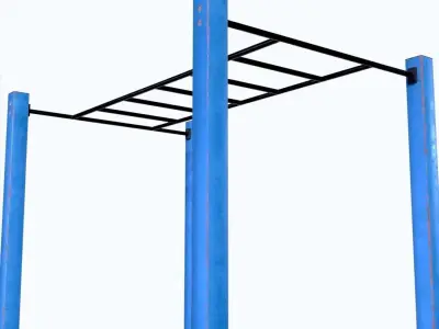 Street Workout Component01 Low-poly 3D model