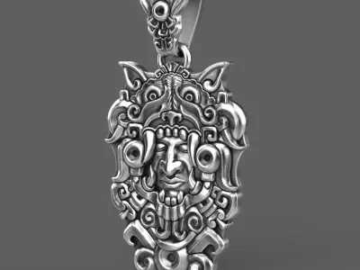Mayans pendant 3d model for 3d printing 3D print model 3D print model