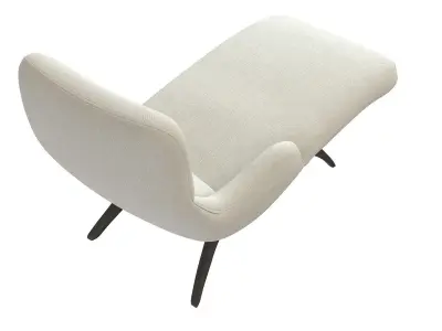  Holly Hunt Erica Chaise Lounge Vladimir Kagan 3D model