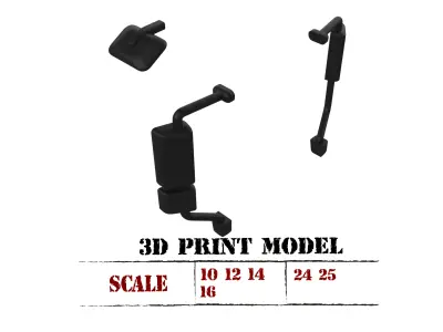 Free download Mirror for old truck 3D Printable STL Model  Free 3D print model